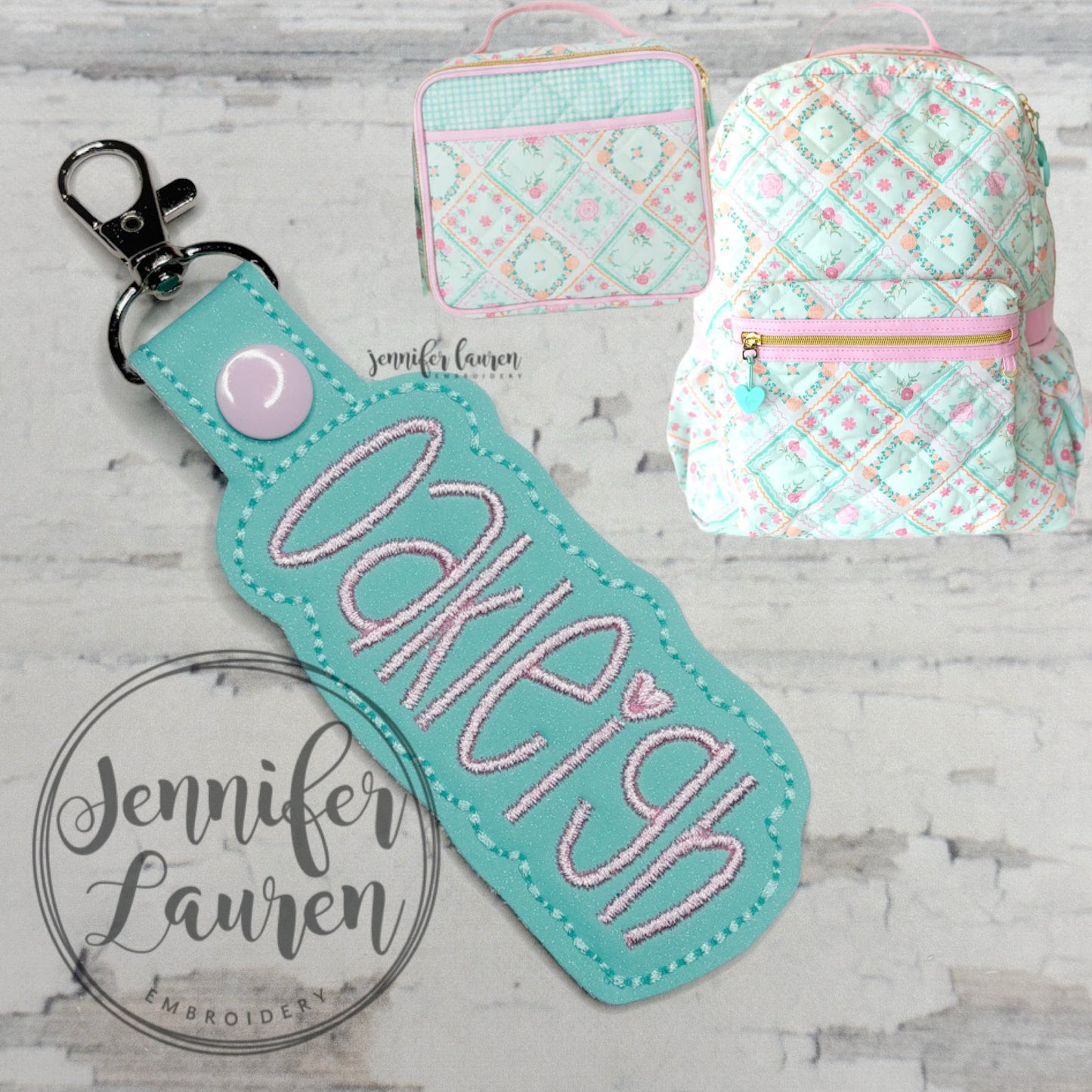 Outlined name tag M2M L&G Petal Patchwork