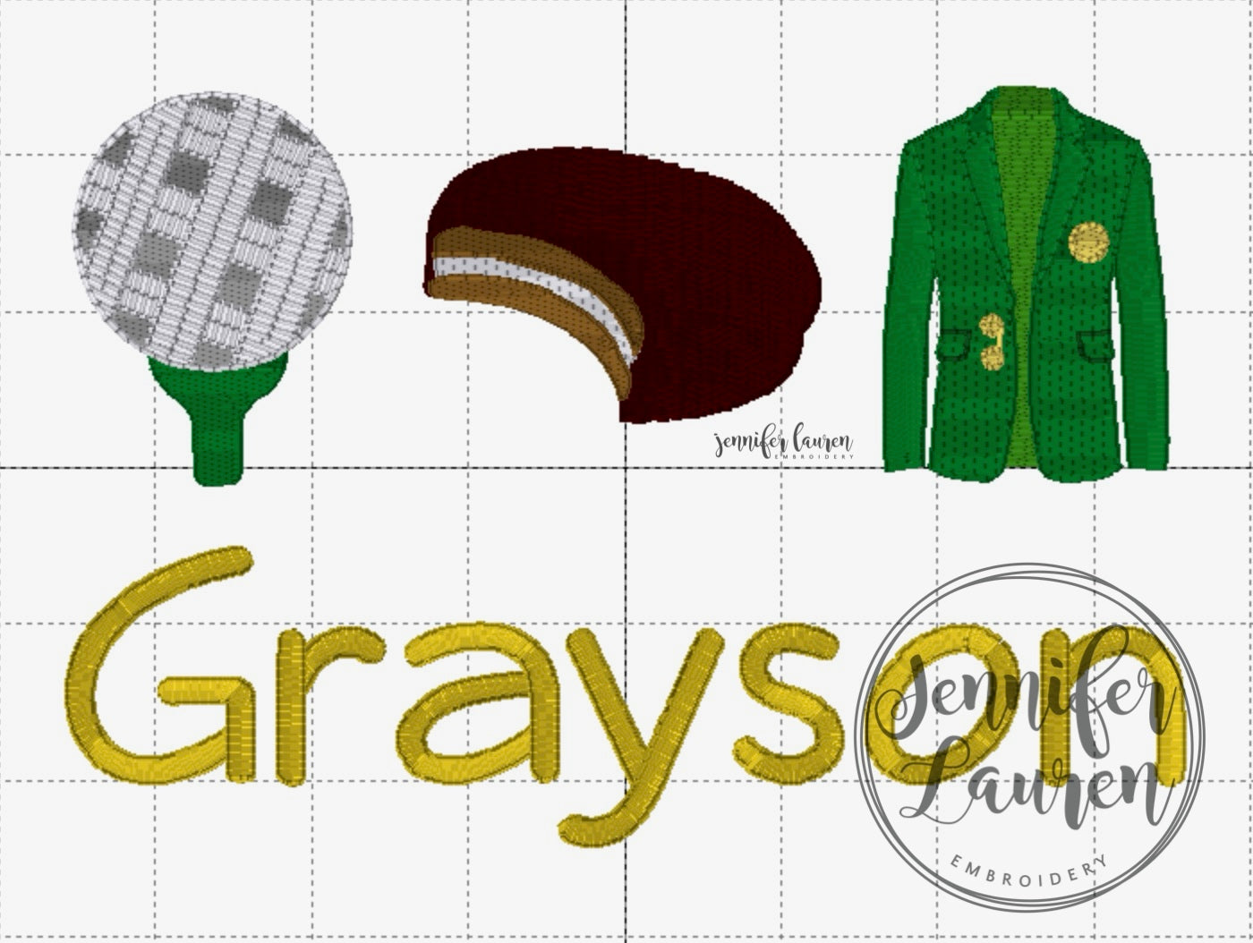 Build your own golf trio shirt - green