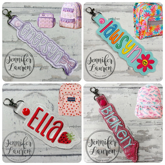 Outlined name tag + mini design - custom