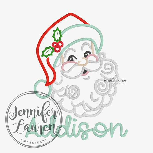 Santa embroidered shirt