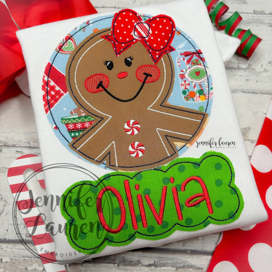 Gingerbread girl shirt
