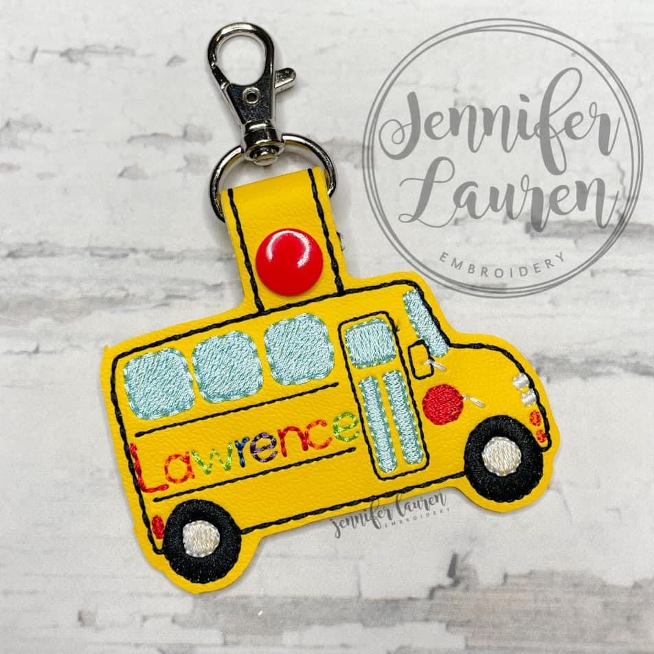 School bus name tag