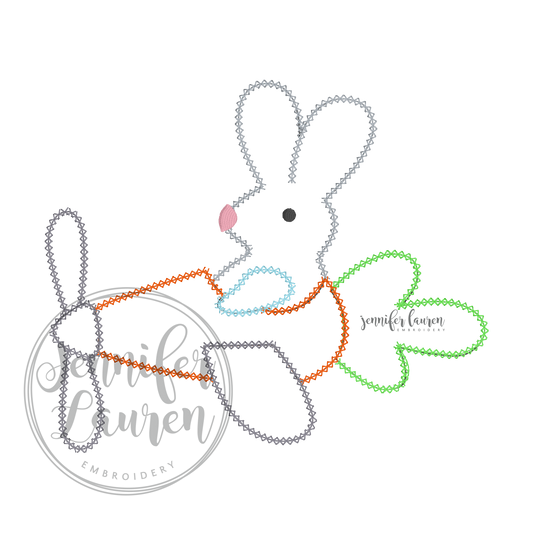 Bunny carrot airplane shirt - unisex