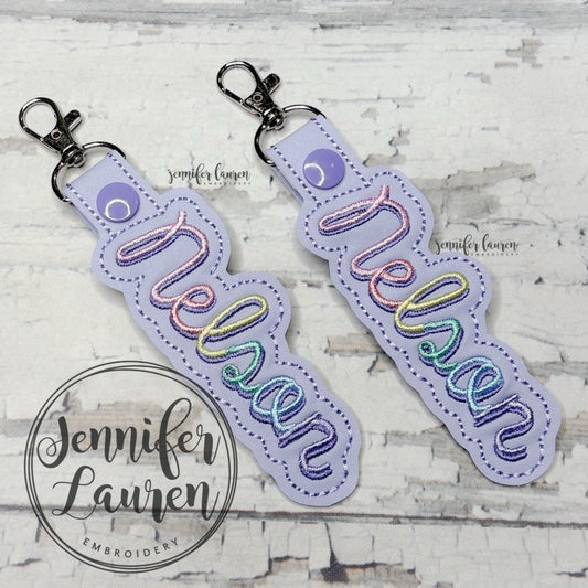 Outlined pastel name tag