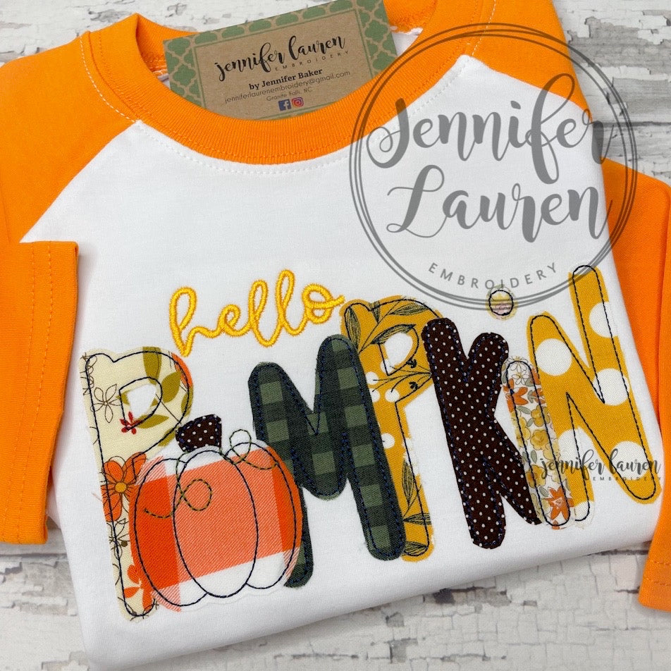 Hello pumpkin shirt