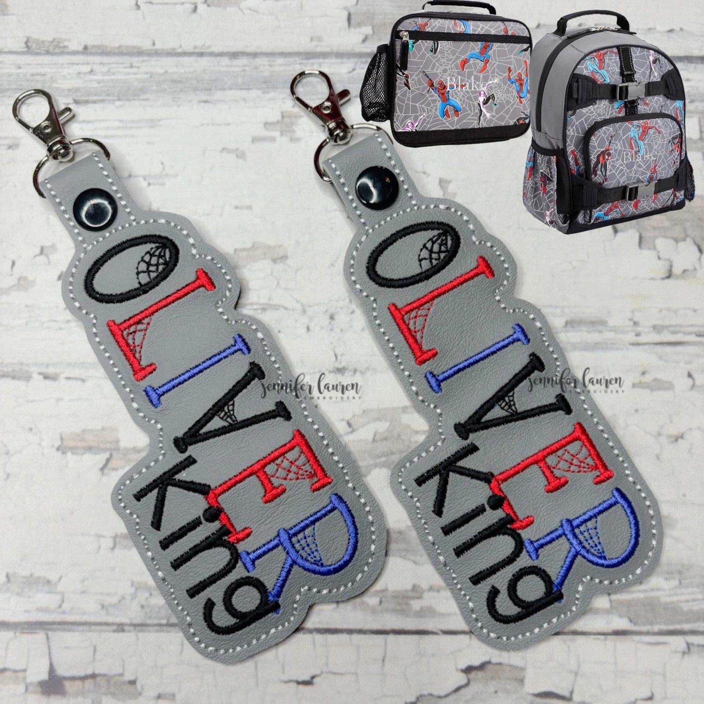 Outlined name tag - two names - custom