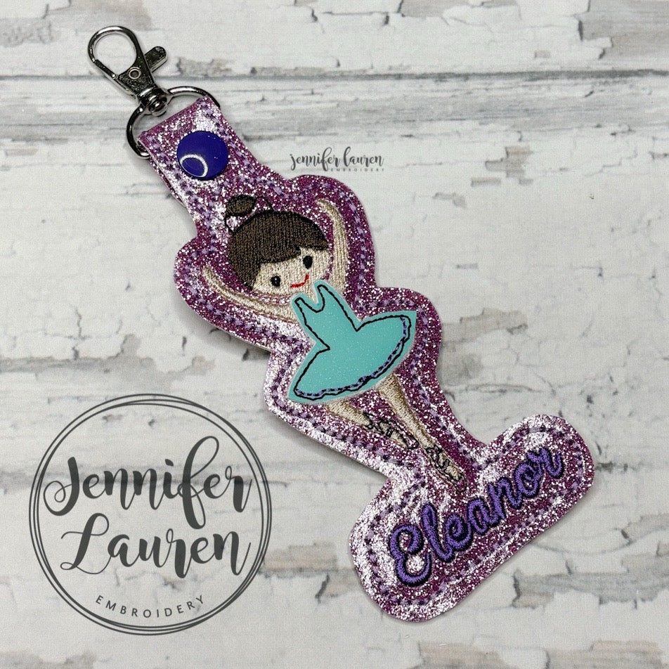 Dance ballerina name tag