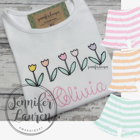 Tulip sketch shirt + shorties