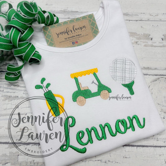 Build your own golf trio shirt - white