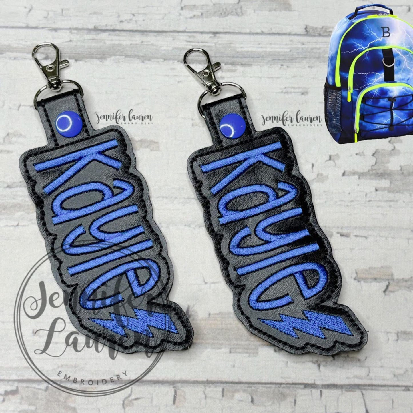Outlined name tag + mini design - custom unisex