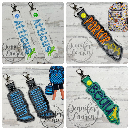 Outlined name tag + mini design - custom unisex