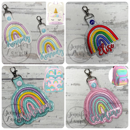 Rainbow name tag - custom