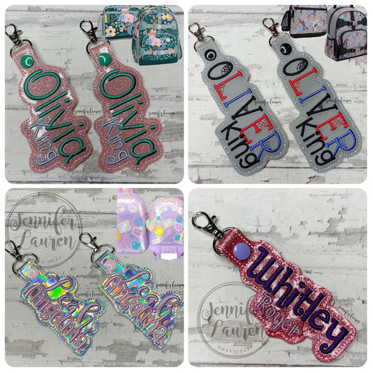 Outlined name tag - two names - custom