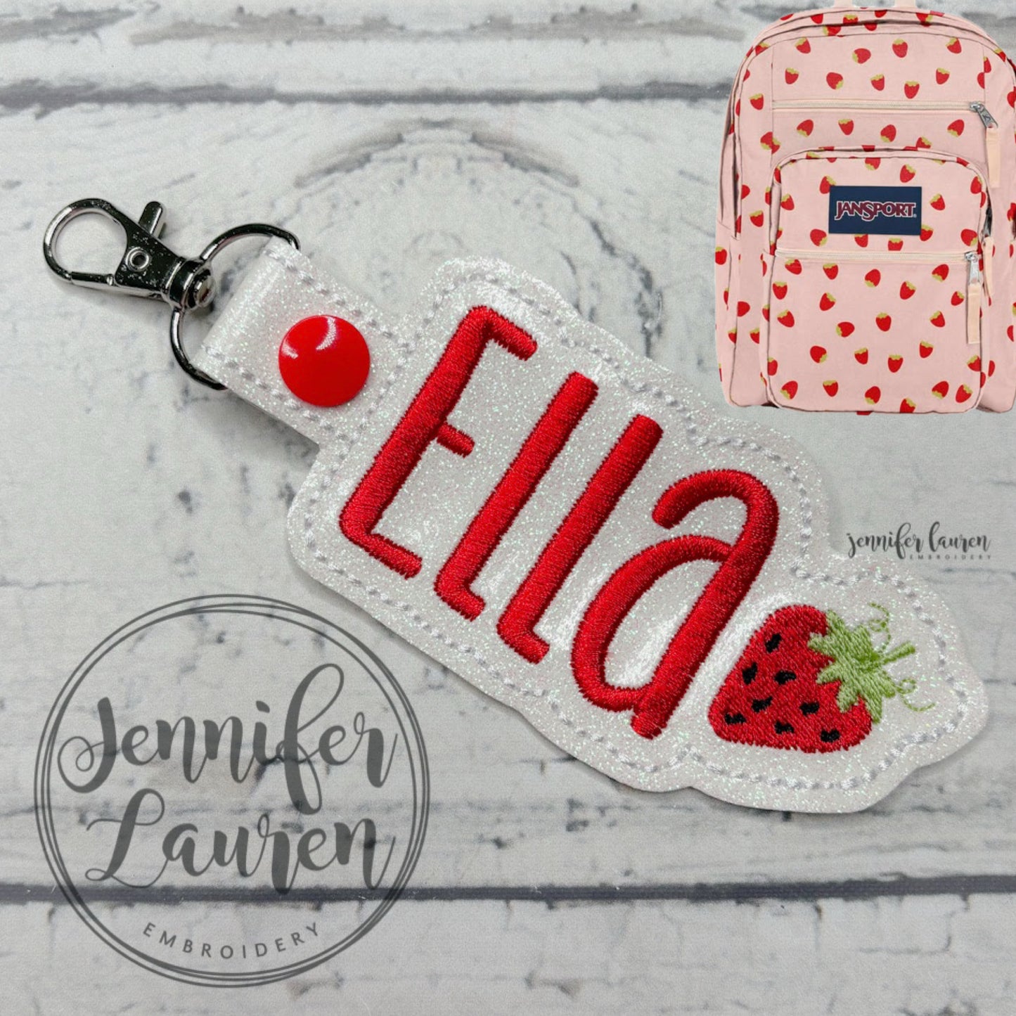Outlined name tag + mini design - custom