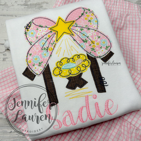 Manger nativity bow shirt and pants