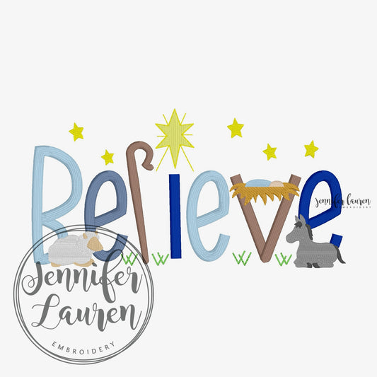 Believe nativity shirt - unisex