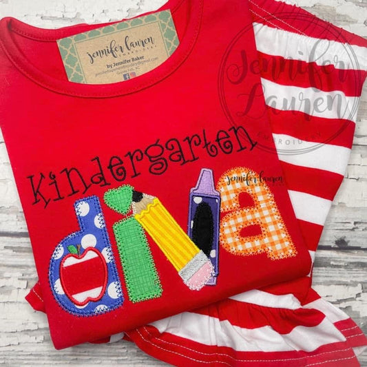 Kindergarten DIVA shirt + shorties
