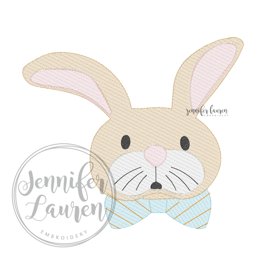 Bunny bow tie sketch shirt