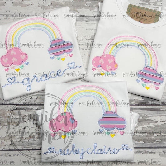 Rainbow hearts shirt M2M MJ